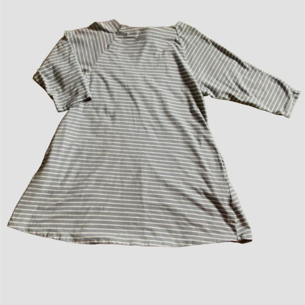 Umgee USA Womens Striped Mini Dress W/Back Cut Out-Blue-Size S-GUC